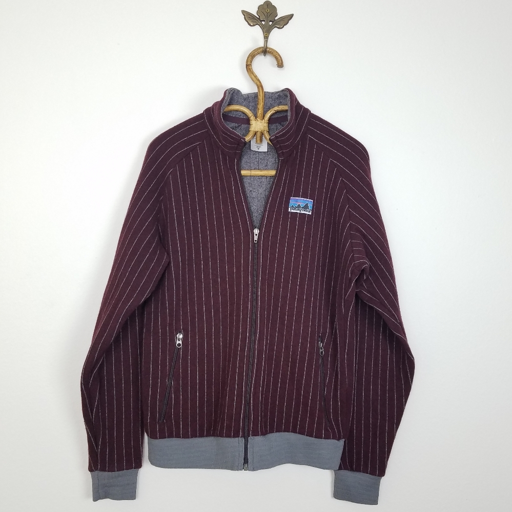 Patagonia Quilt Again Retro Wool Zip Up Men Medium